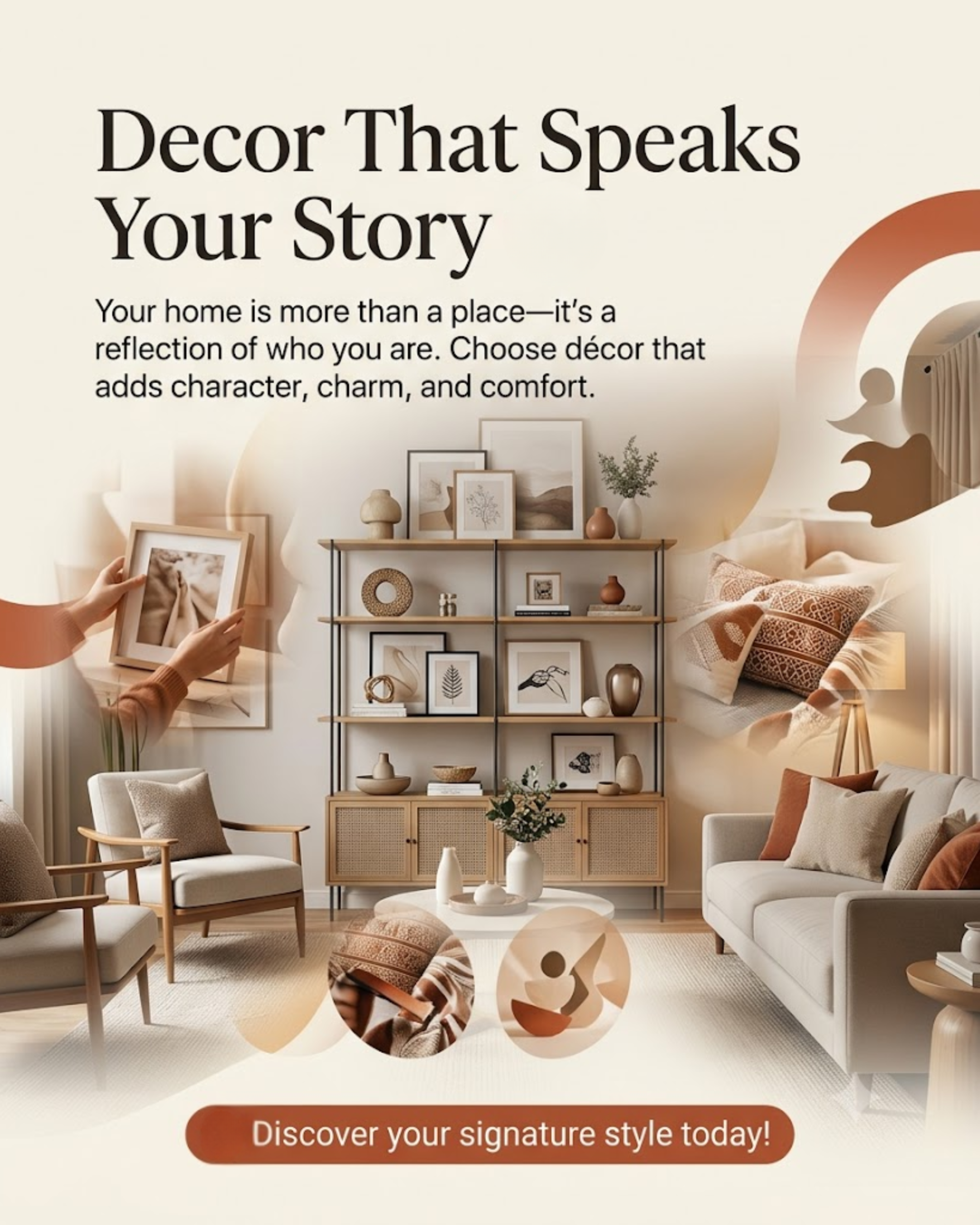 Weekend offer content for home decor brand social media automation